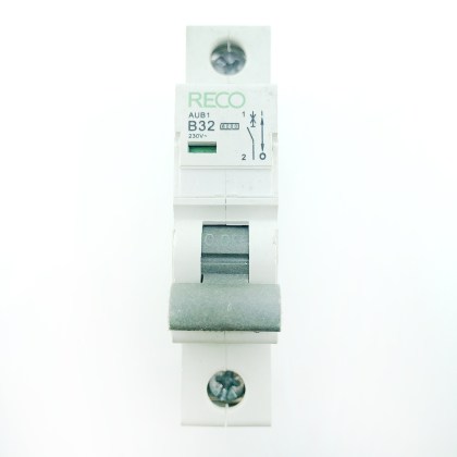 RECO AUB1 B32 32A 32 Amp MCB Circuit Breaker Type B